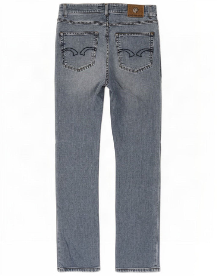 Trussardi Damen Straight Jeans W32 L32 Blau