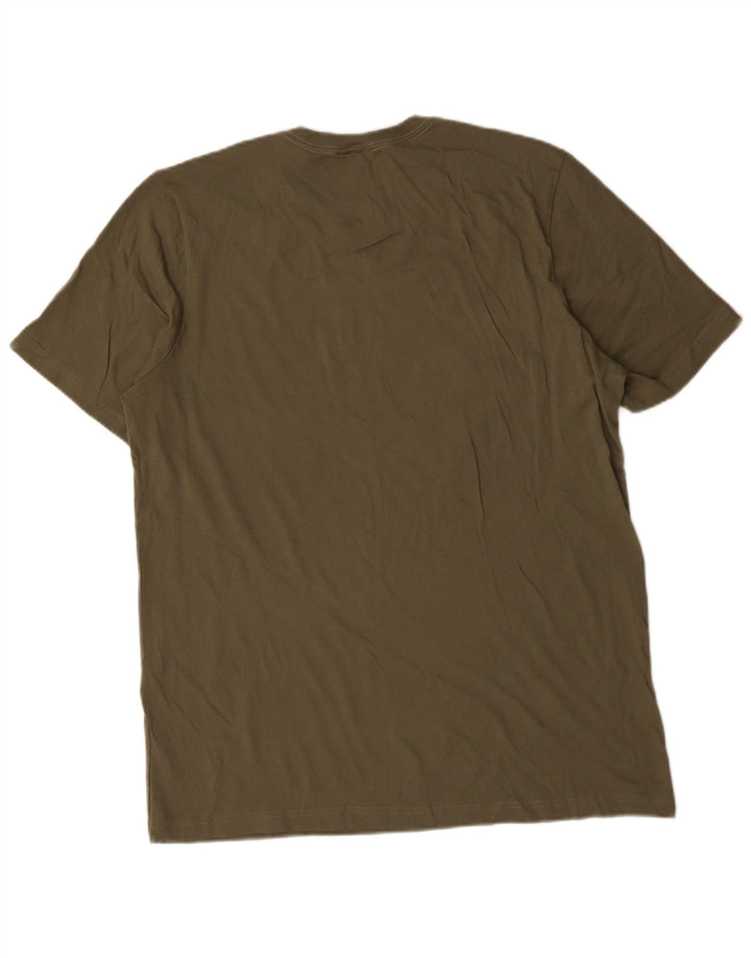 Adidas Herren Grafik T-Shirt Top Large Khaki Baumwolle