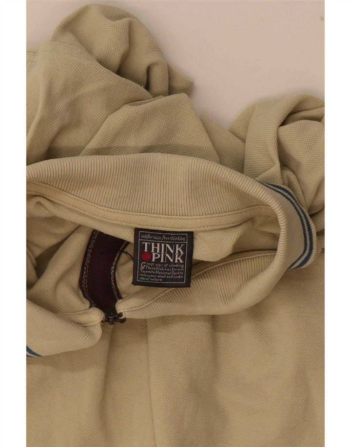 Think Pink Herren Poloshirt 2XL Beige