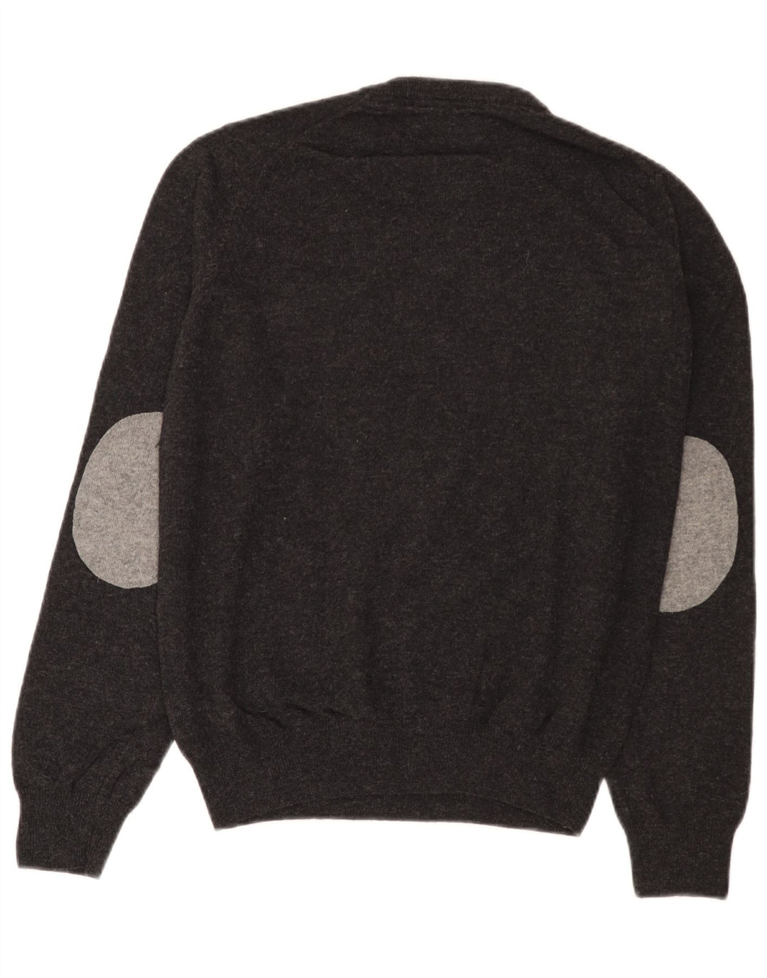 Henry Cottons Herren-Pullover mit Rundhalsausschnitt, mittelgrau