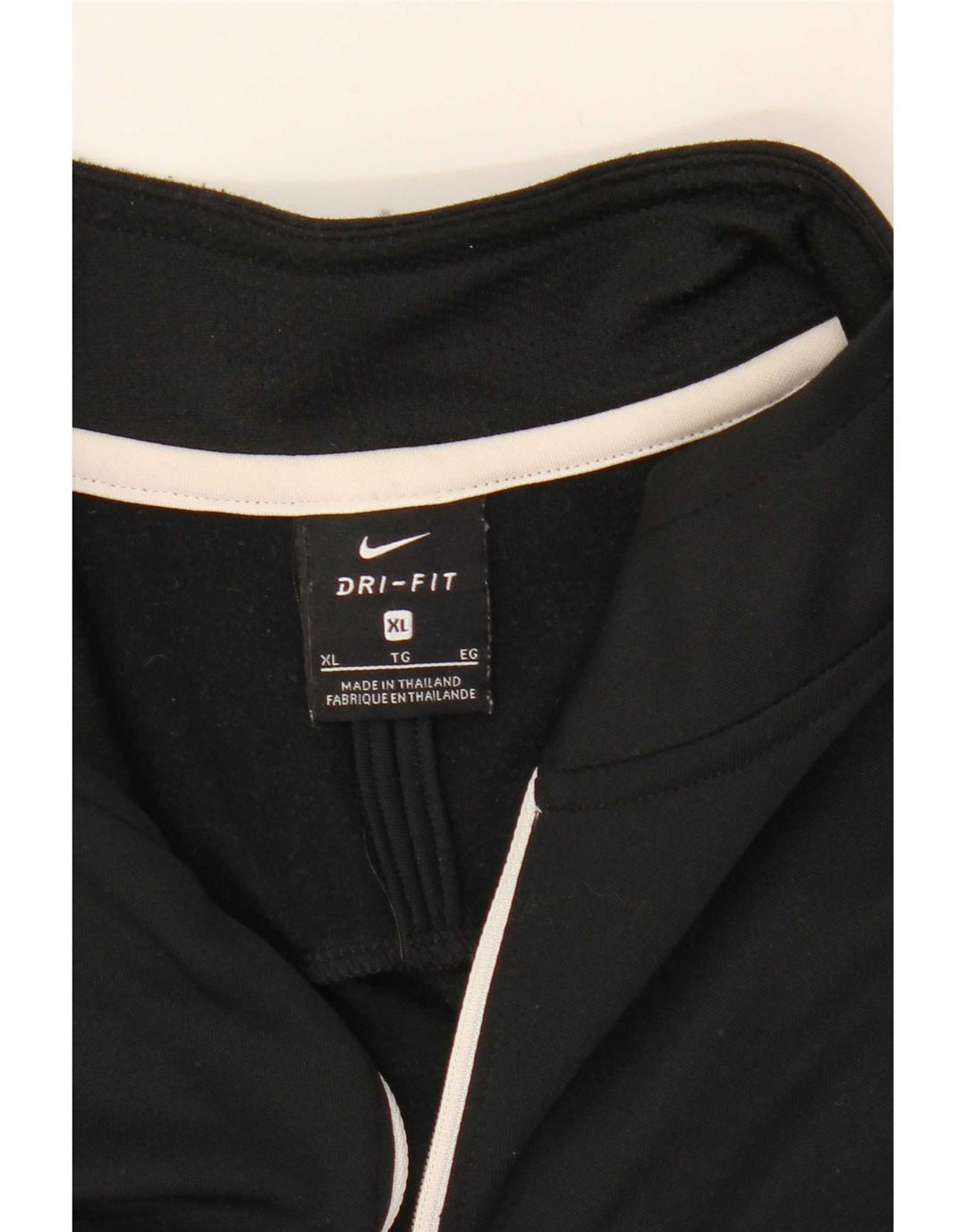 Nike Herren Dri Fit Pullover-Trainingsanzug mit Reißverschluss, XL, Schwarz, Farbblock