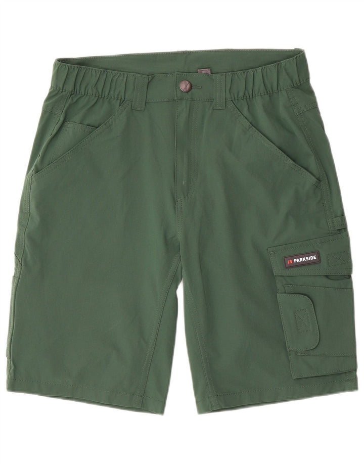 Parkside Herren-Cargo-Shorts, Größe S, W29, grün, Elastan