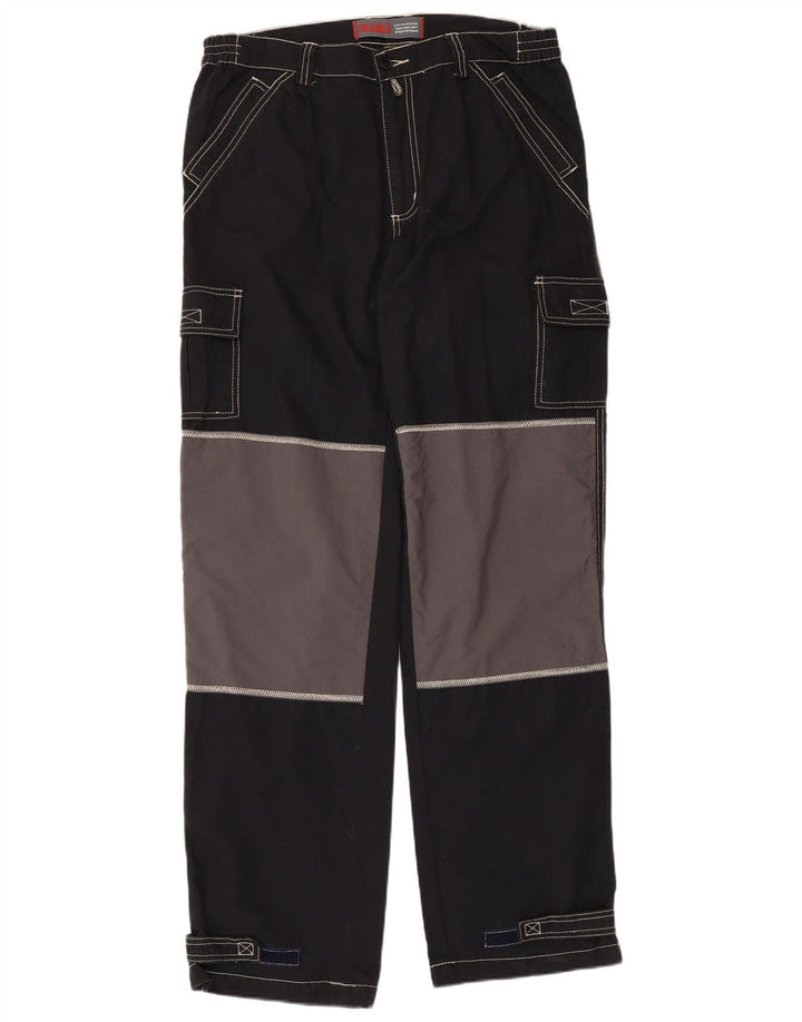 Slam Herren Cargohose IT 50 Large W36 L34 Schwarz Colourblock Baumwolle