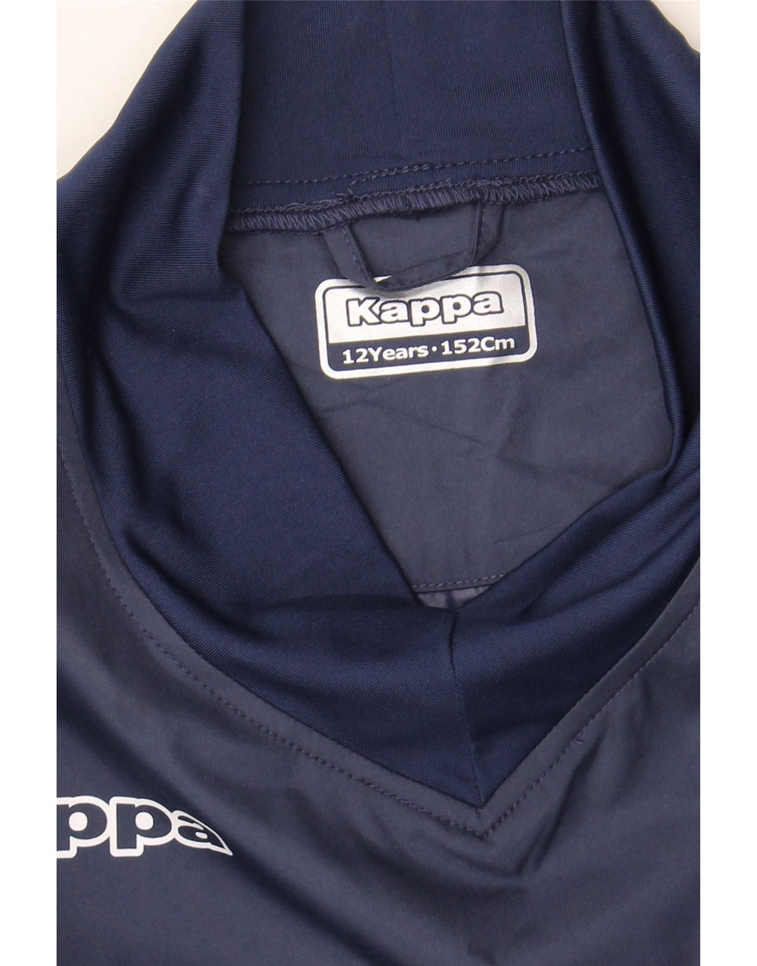 KAPPA Boys Graphic Top Long Sleeve 11-12 Years Navy Blue Polyester Vintage Kappa and Second-Hand Kappa from Messina Hembry 