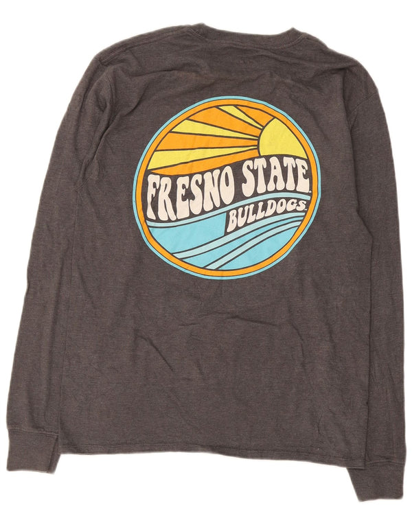 Champion Herren Fresno State Bulldogs Grafik-Oberteil, langärmelig, Mittelgrau