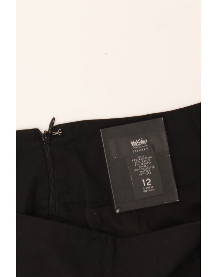 MOSSIMO Womens Stretch Pencil Skirt US 12 Large W32 Black Polyester Vintage Mossimo and Second-Hand Mossimo from Messina Hembry 