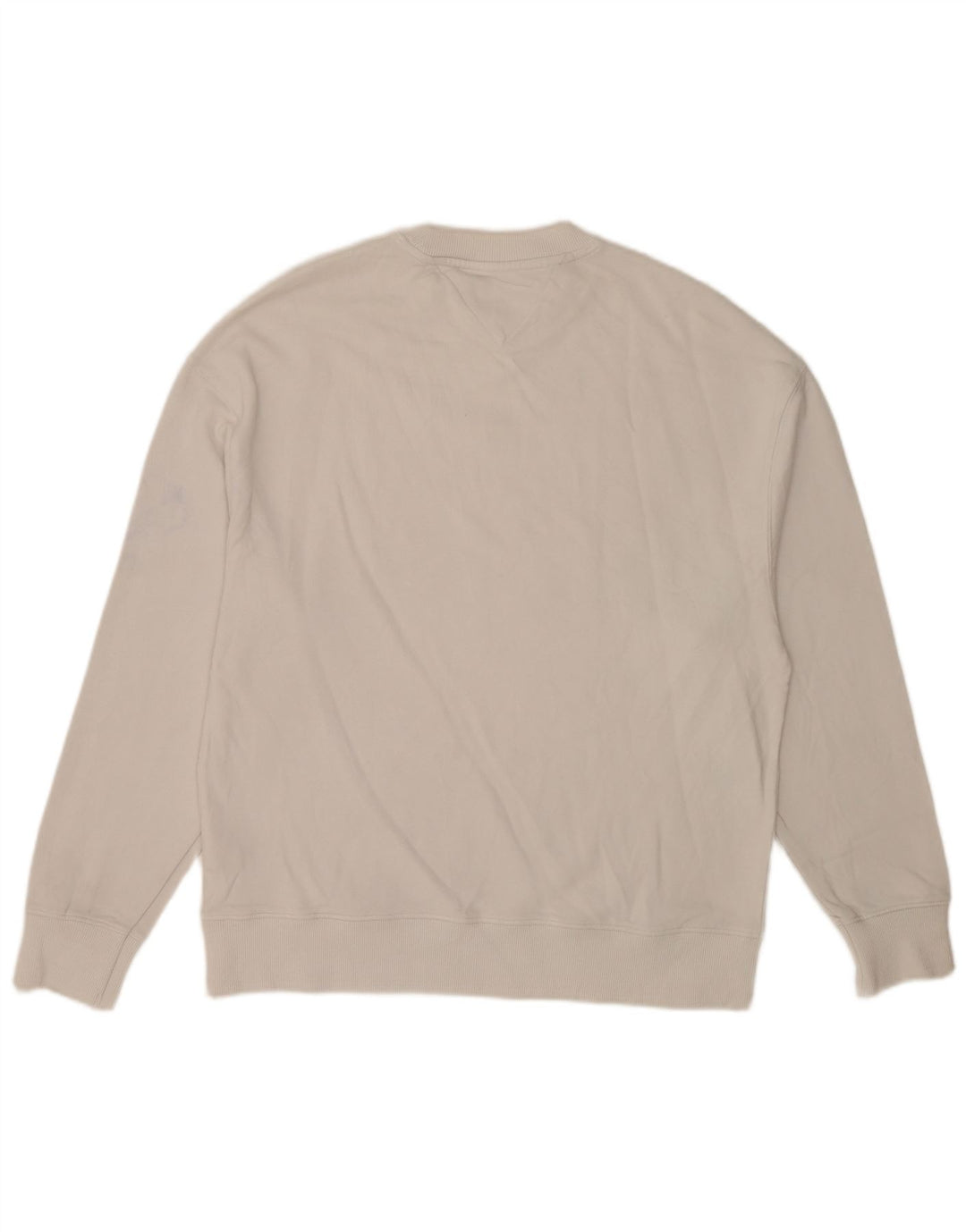 Tommy Hilfiger Herren-Sweatshirt-Pullover, mittelweiße Baumwolle