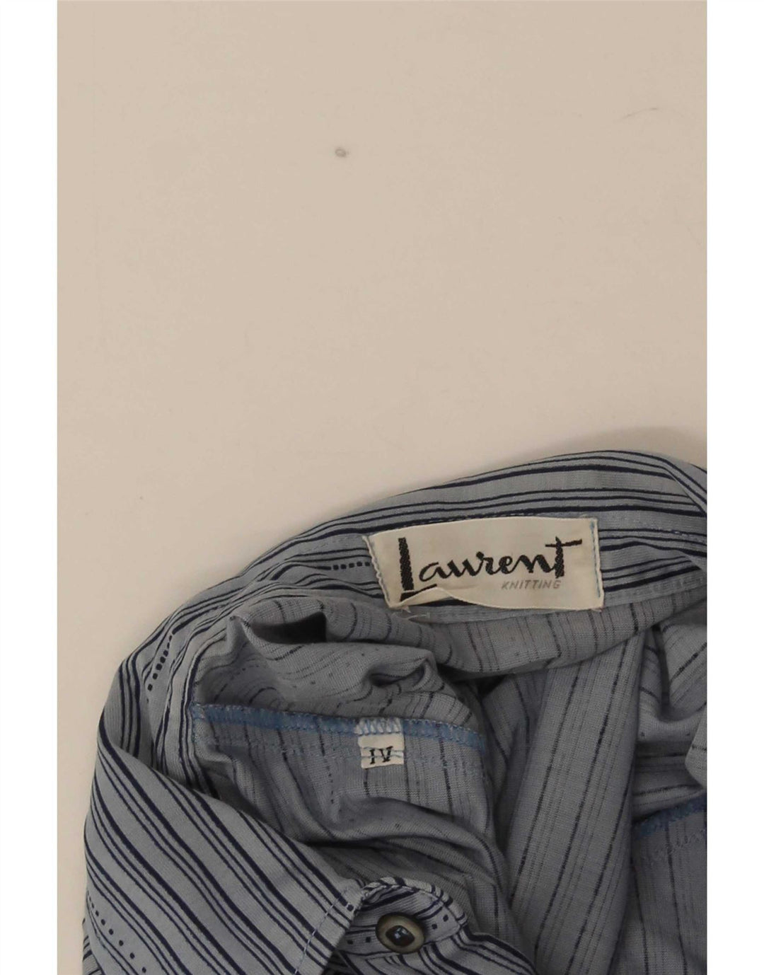 Laurent Herren-Poloshirt, klein, blau gestreift