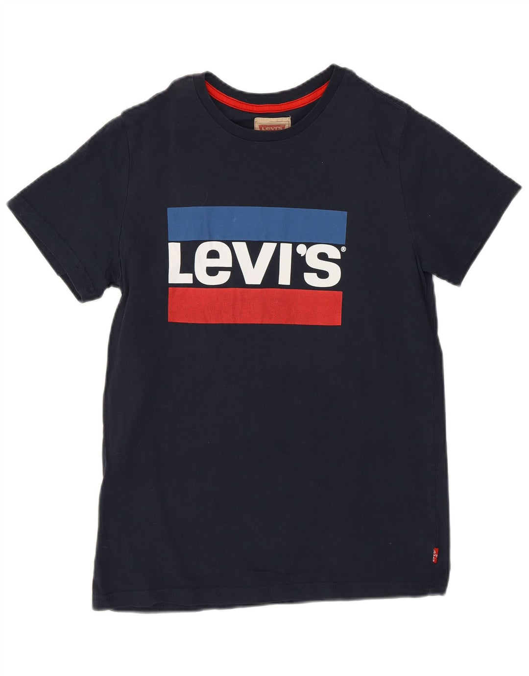 Levi's T-Shirt mit Grafik für Jungen, 13–14 Jahre, marineblaue Baumwolle