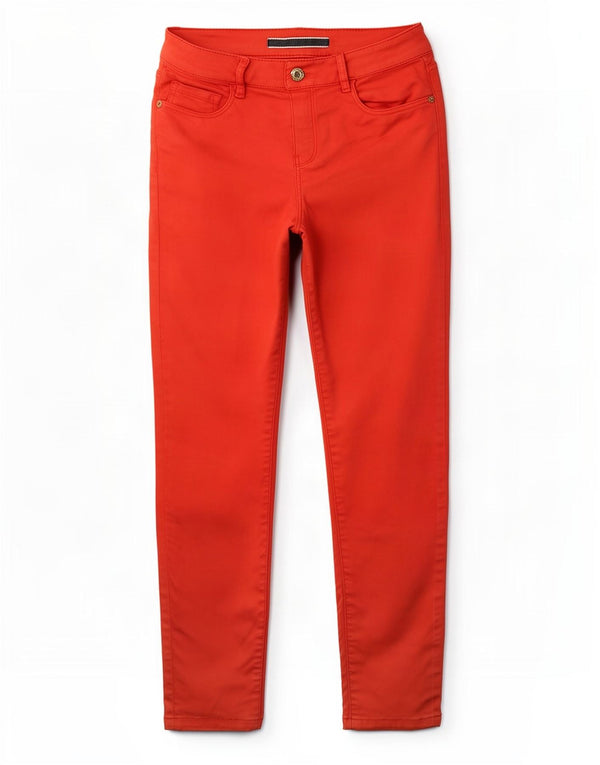 Massimo Dutti Damen Skinny Jeans EU 38 Small W28 L24 Rote Baumwolle