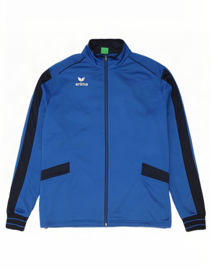 Erima Herren-Trainingsanzugoberteil, UK-Größe 46/48, 2XL, Blau, Farbblock