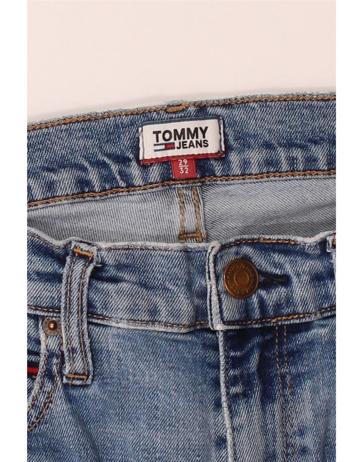 TOMMY HILFIGER Womens Bootcut Jeans W29 L32 Blue Cotton