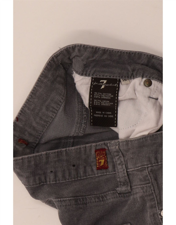 7 FOR ALL MANKIND Gerade Cordhose für Jungen, 15–16 Jahre, W32, L29, Grau