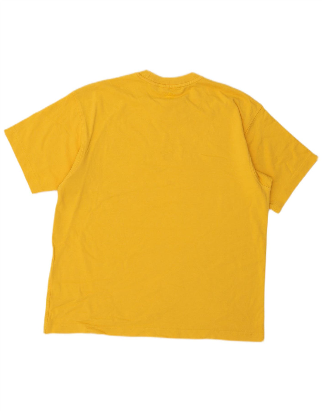 Adidas Herren Humanrace T-Shirt Top mittelgelbe Baumwolle