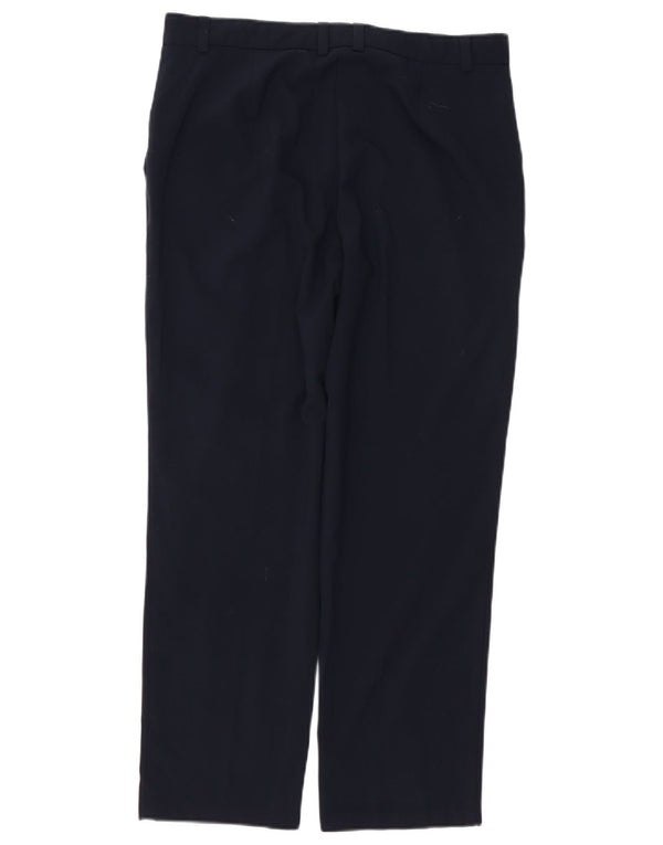 Marks & Spencer Damen Freizeithose UK 12 M W32 L28 Marineblau