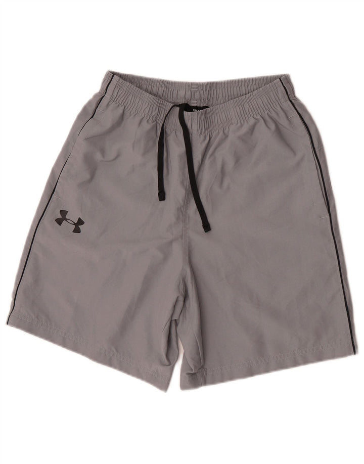 Under Armour Herren Heat Gear Graphic Sportshorts, Größe S, Grau, Polyester