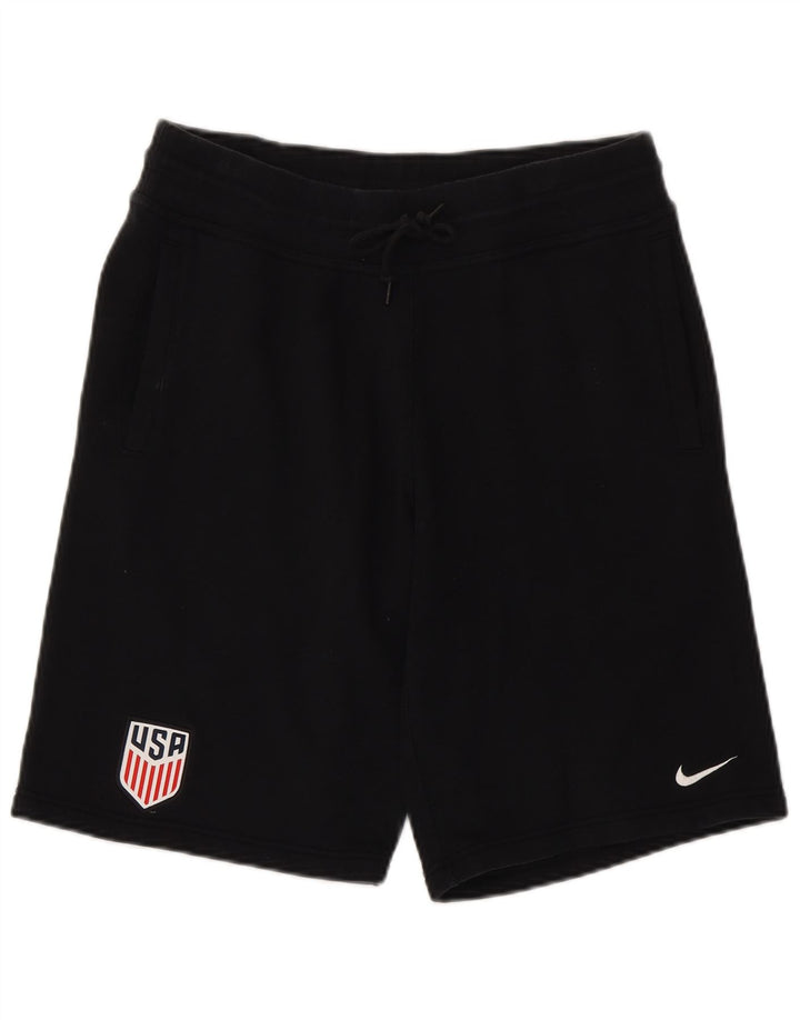 Nike Herren-Sportshorts, mittelgroß, schwarze Baumwolle