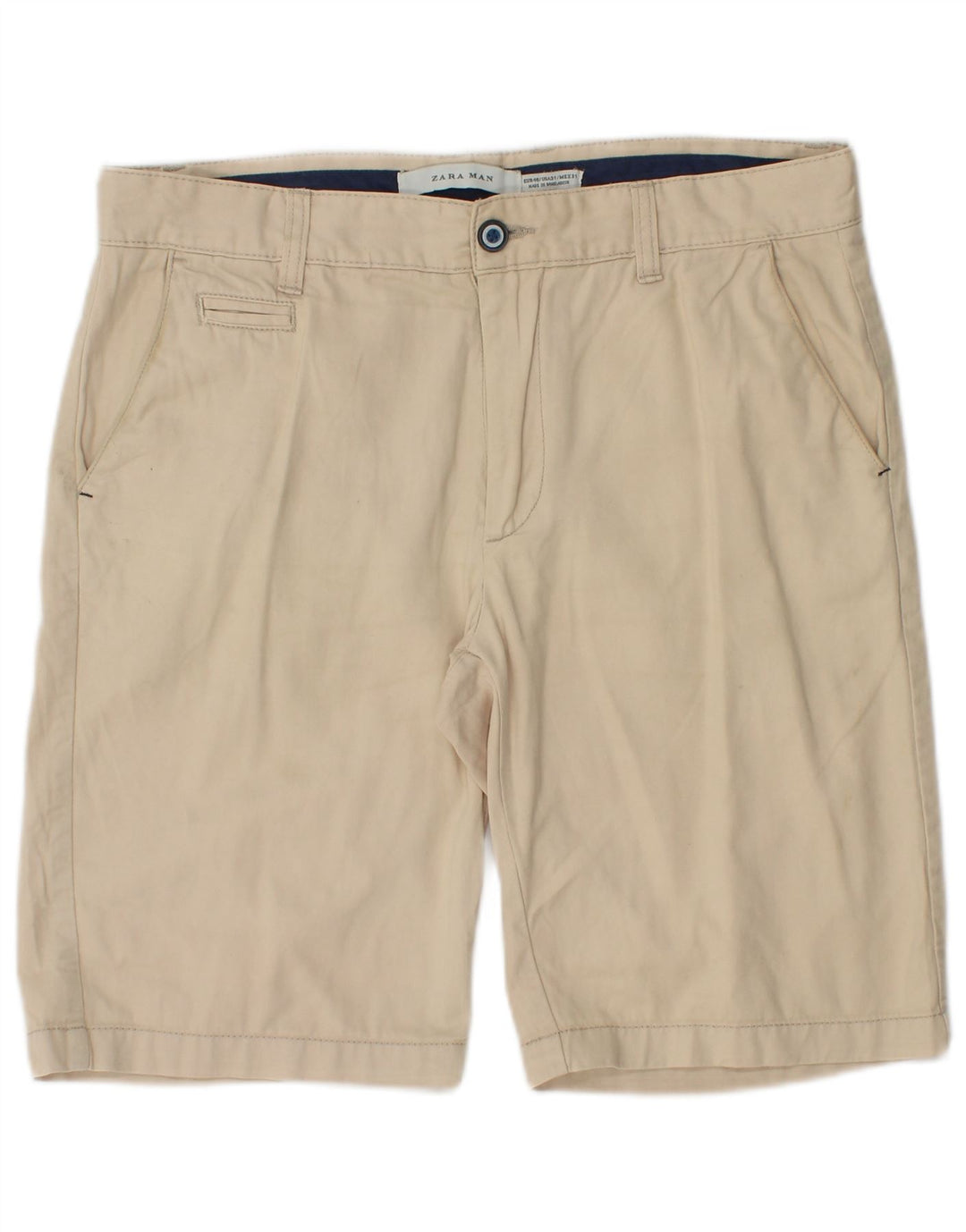Zara Herren Chinoshorts EU 40 Medium W31 Beige