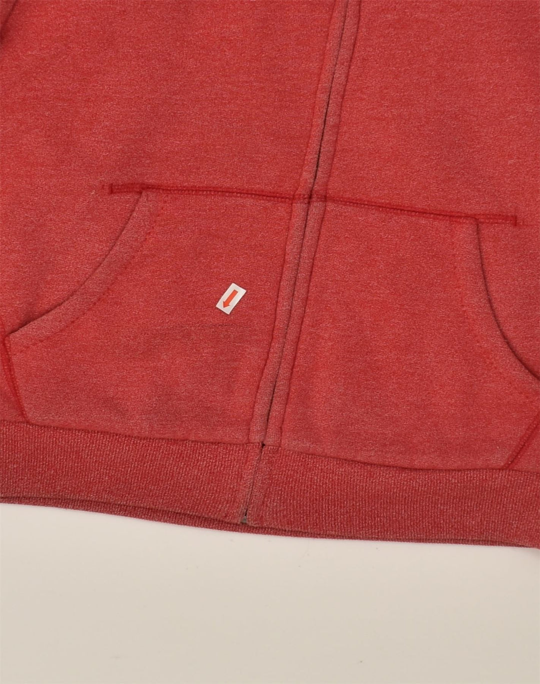 JACK WILLS Womens Sherpa Graphic Zip Hoodie Sweater UK 8 Small Red Cotton | Vintage Jack Wills | Thrift | Second-Hand Jack Wills | Used Clothing | Messina Hembry 