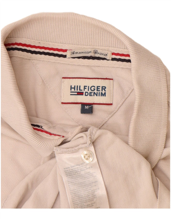 TOMMY HILFIGER Herren Poloshirt Medium Off White Baumwolle