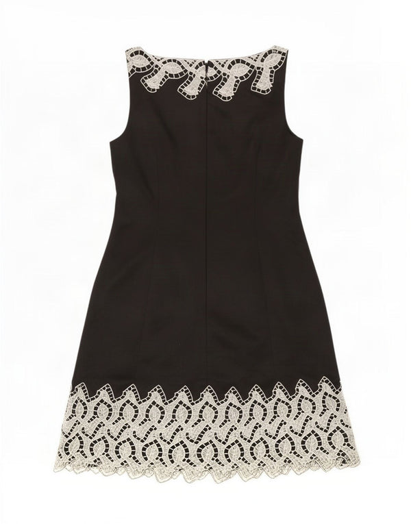 Coast Ärmelloses A-Linien-Kleid für Damen, UK-Größe 46, Größe L, Schwarz, Baumwolle