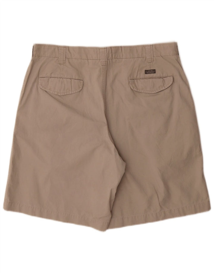 Marks & Spencer Herren Blue Harbor Chino Shorts W36 Large Beige Baumwolle
