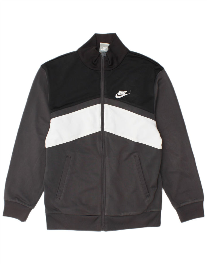NIKE Boys Tracksuit Top Jacket 10-11 Years Medium Multicoloured