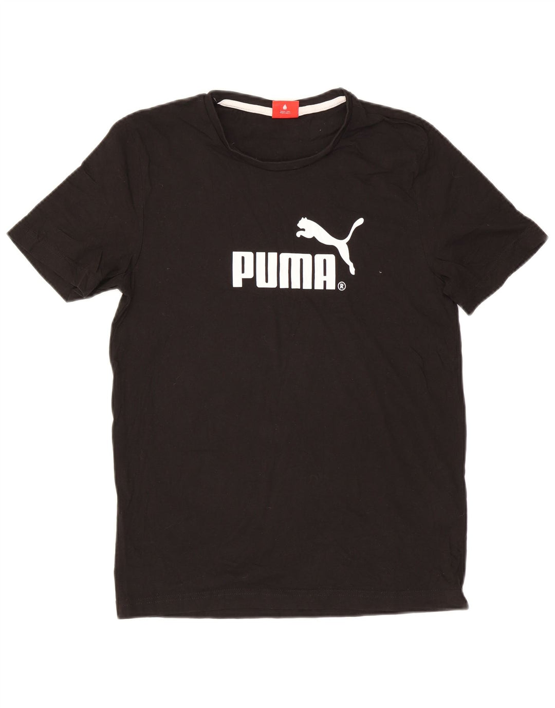 Puma Herren Grafik T-Shirt Top Small Schwarz Baumwolle