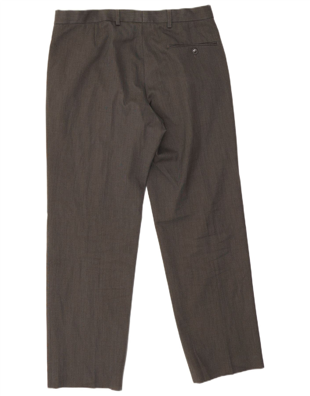 Marks & Spencer Herren-Anzughose, gerade, normal, W34, L29, Grau, Polyester