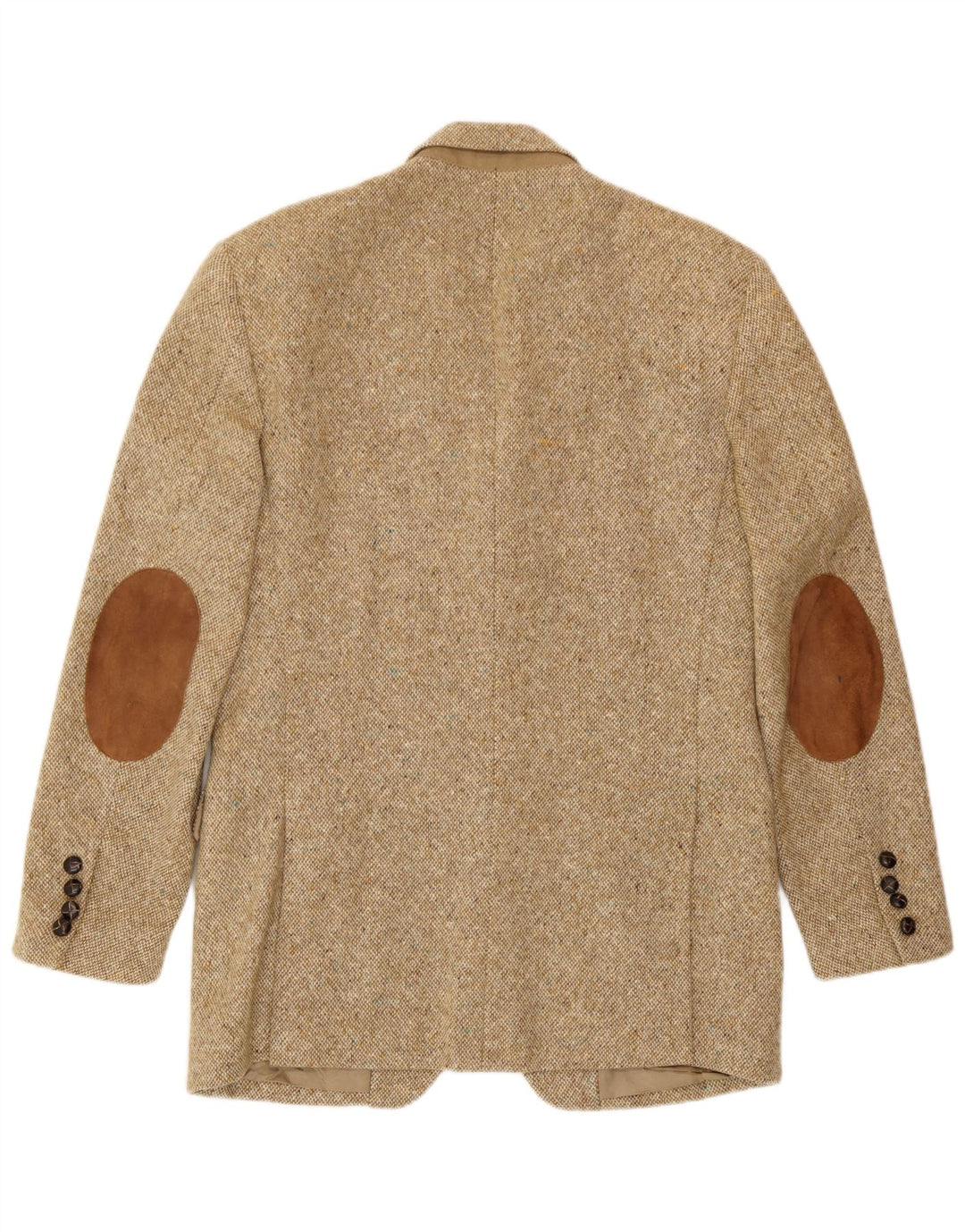 John Hanly&Co Ltd Herren-Blazer mit 3 Knöpfen, UK 38, Mittelbeige gefleckt