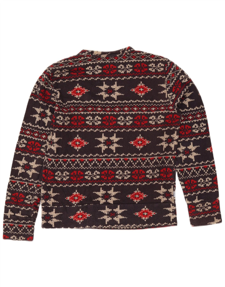 FRANKLIN MARSHALL Grafik-Sweatshirtpullover für Damen, Gr. 10, Braun