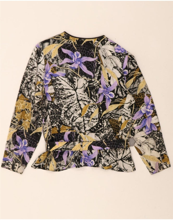 HARDOB Womens Long Sleeve Blouse Top UK 16 Large Multicoloured Floral Vintage Hardob and Second-Hand Hardob from Messina Hembry 
