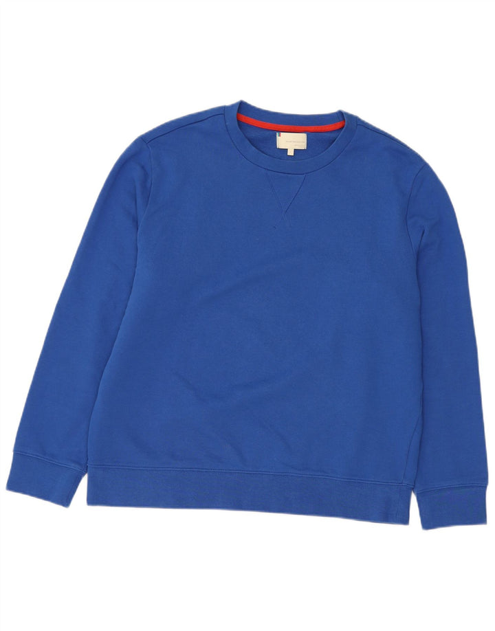 VINTAGE Herren Sweatshirt Pullover große blaue Baumwolle