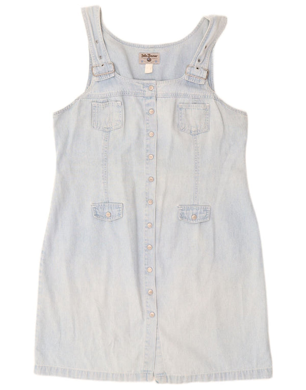 JOHN BANER Damen ärmelloses Jeanskleid IT 50 XL Blaue Baumwolle