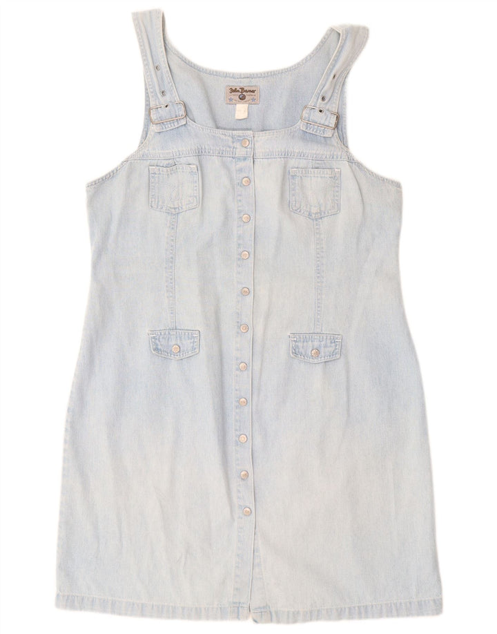 JOHN BANER Damen ärmelloses Jeanskleid IT 50 XL Blaue Baumwolle