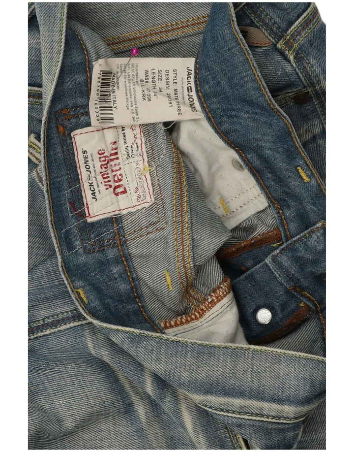 Jack & Jones Herren Loose Jeans W34 L34 Blaue Baumwolle