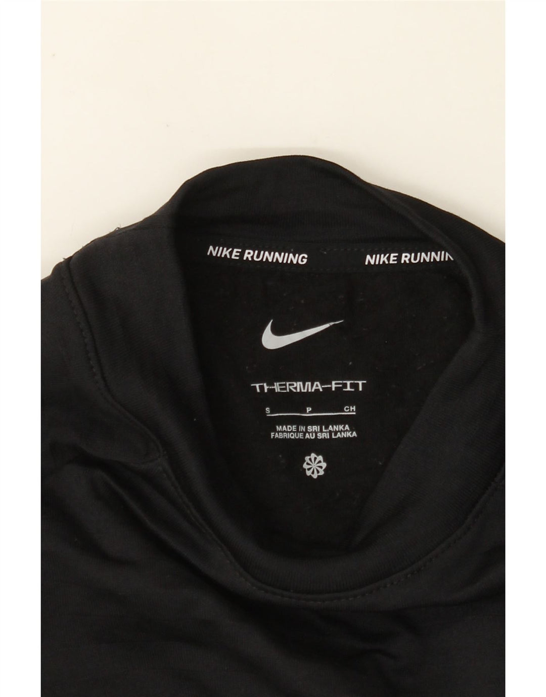 NIKE Damen Therma-Fit Top Langarm UK 10 Small Schwarz