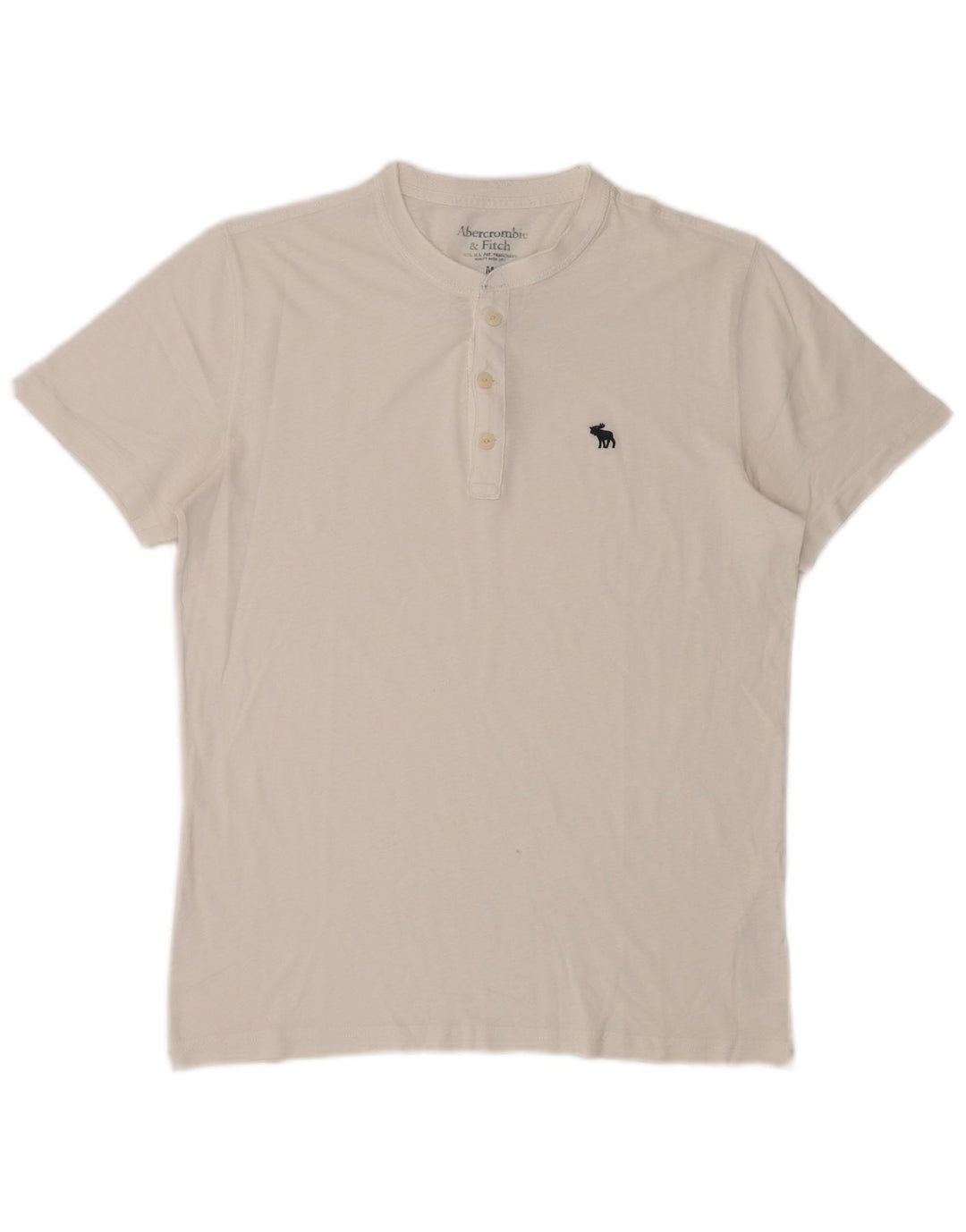 ABERCROMBIE & FITCH Herren T-Shirt Top Mittelweiße Baumwolle