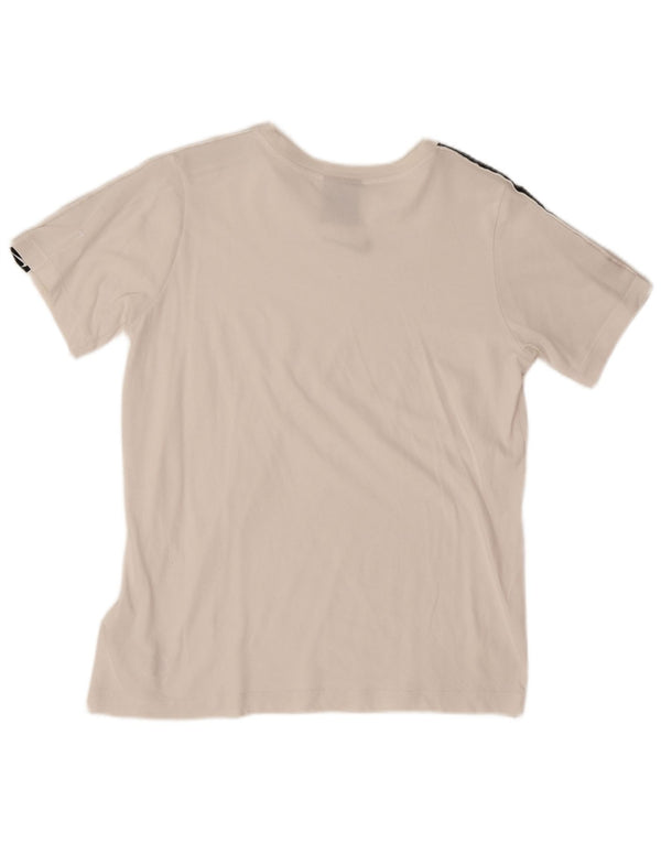 Nike Jungen-T-Shirt mit Grafik, 13–14 Jahre, XL, weiße Farbblock-Baumwolle