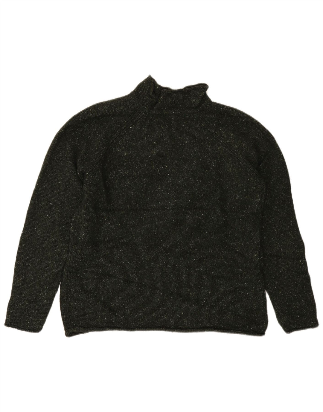 EDDIE BAUER Rollkragenpullover für Damen, Gr. 14, Medium Khaki, gefleckt