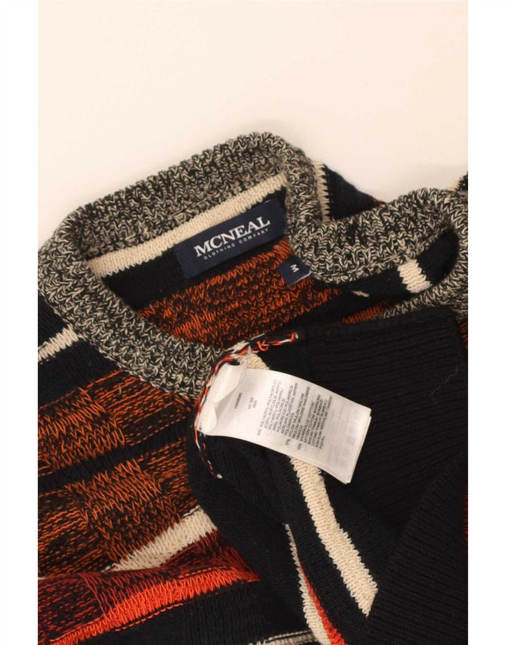 McNeal Herren-Pullover mit Rundhalsausschnitt, mittelgroß, mehrfarbig gestreift