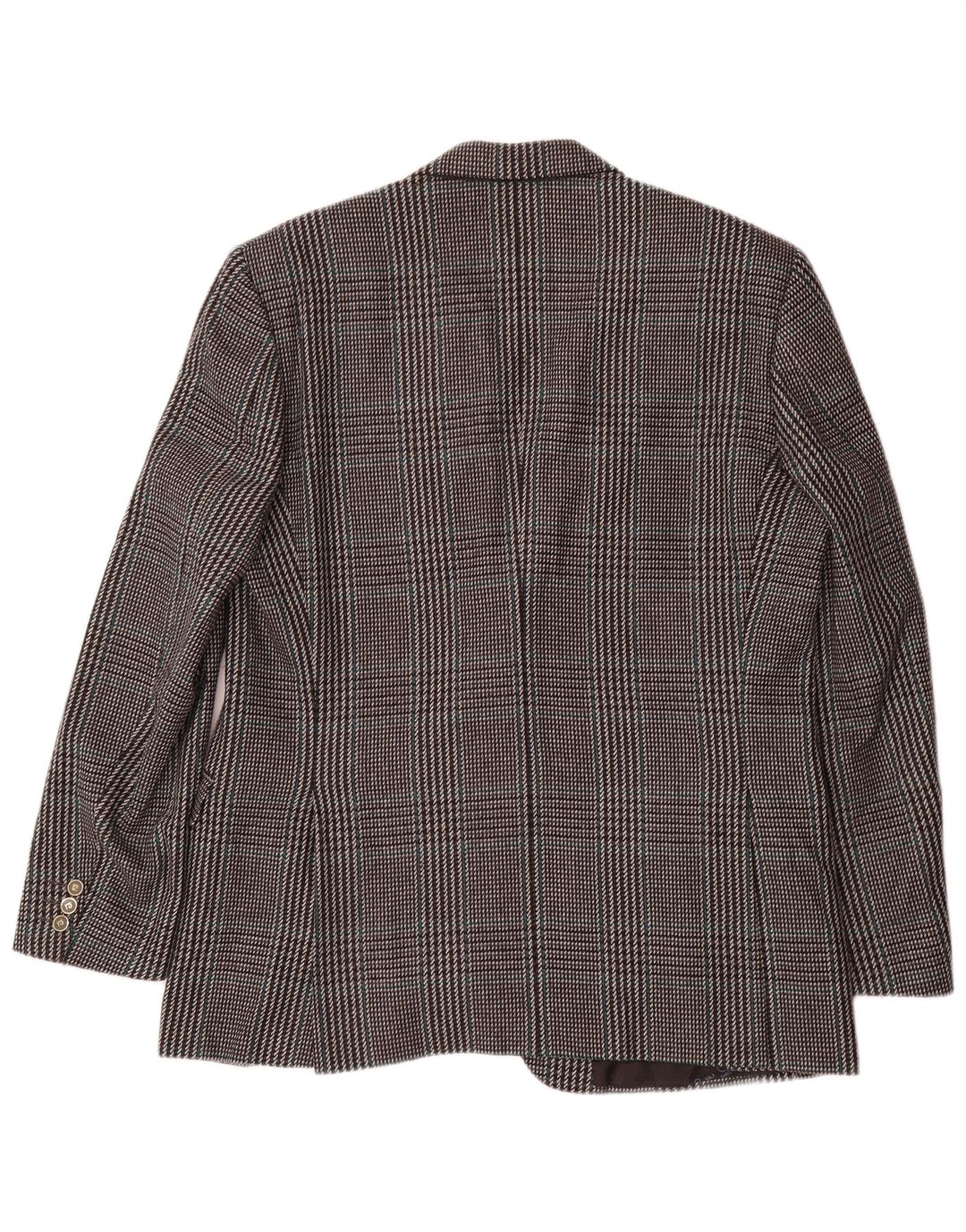 Pierre Cardin Herren-Blazer mit 2 Knöpfen, IT 54 2XL, grau karierte Wolle, klassisch