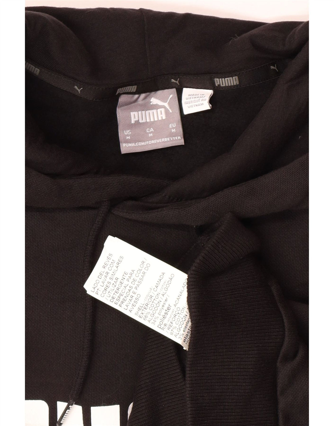 PUMA Herren Graphic Hoodie Pullover Mittelschwarze Baumwolle