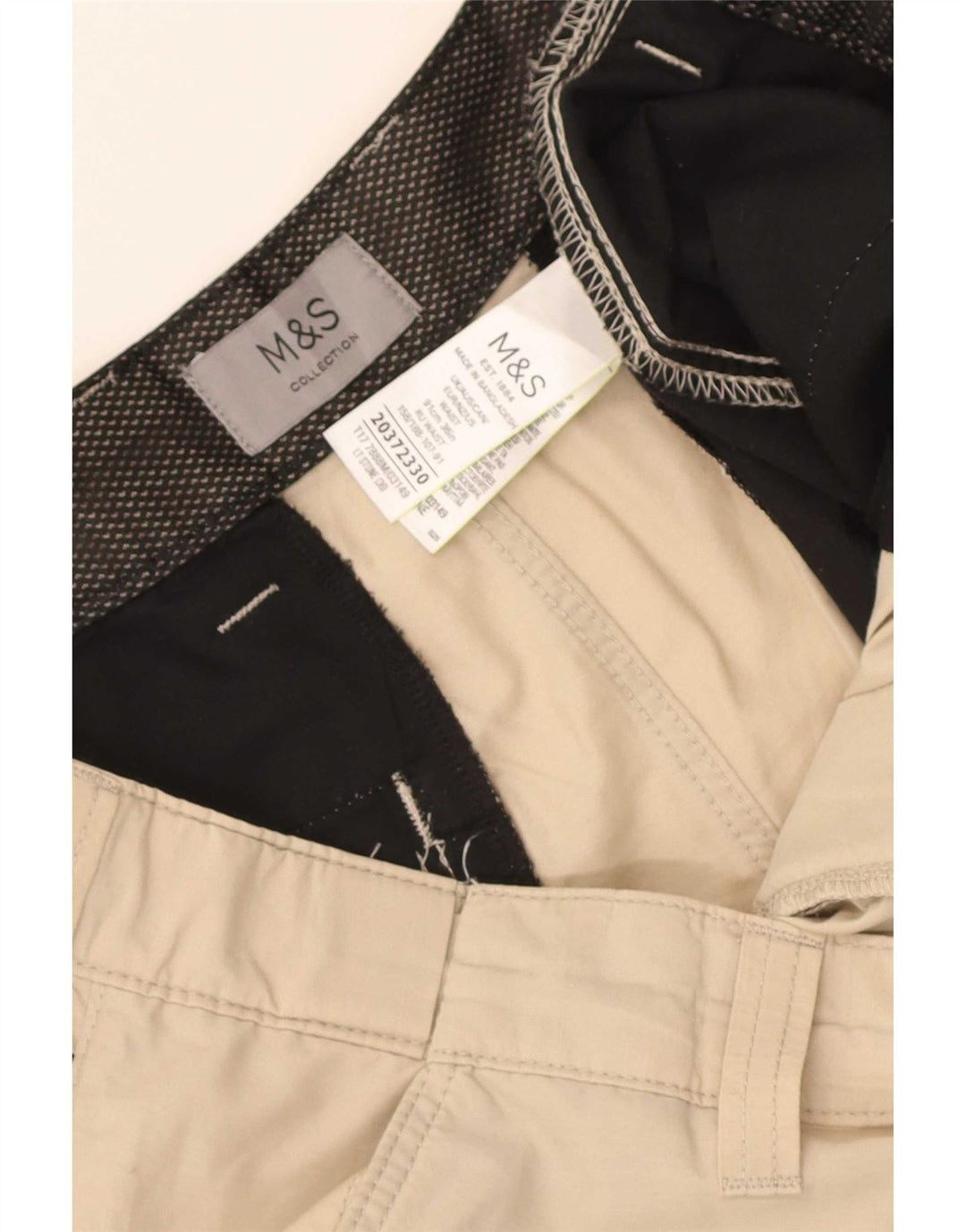 Marks & Spencer Herren Cargoshorts W36 Large Beige Baumwolle