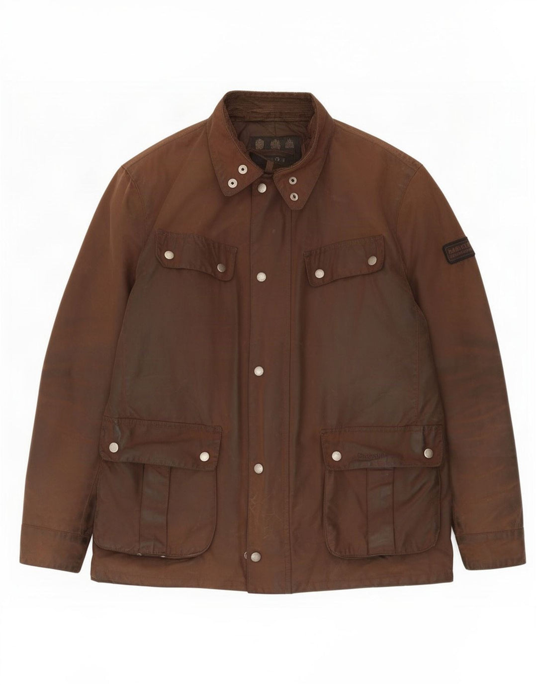 Barbour Herrenjacke aus gewachster Baumwolle, Größe 40, Braun