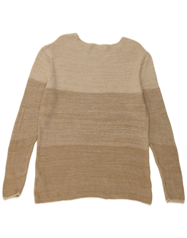 Jack & Jones Herren-Pullover mit U-Boot-Ausschnitt, 2XL, beige, Colourblock-Baumwolle