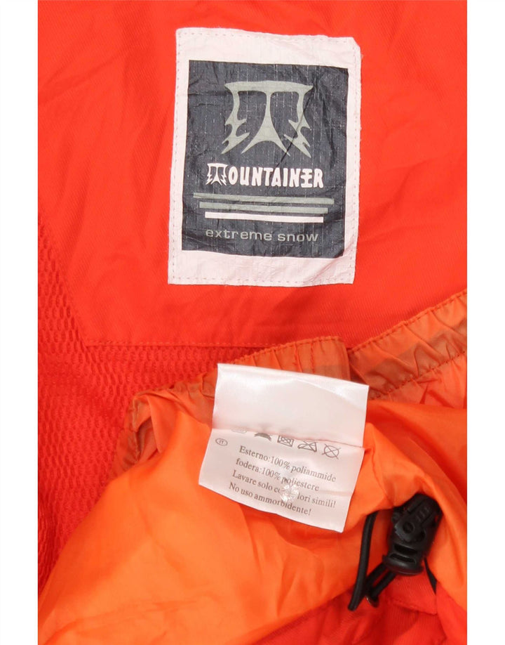 Vintage Damen Skijacke UK 16 Großes rotes Colourblock-Polyamid