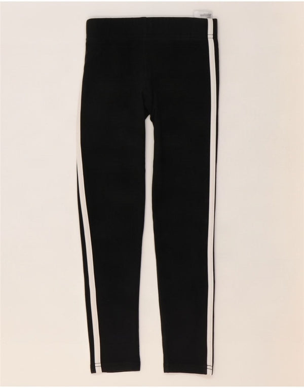 Adidas Mädchen-Leggings, 7–8 Jahre, schwarze Baumwolle