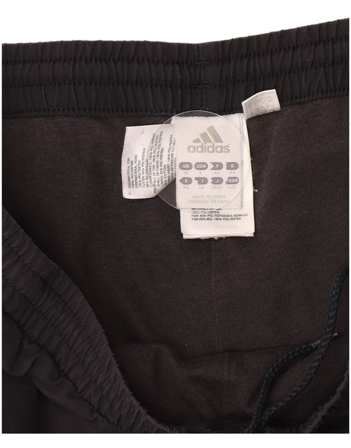 Adidas Damen Trainingshose UK 18 XL Schwarz Polyester