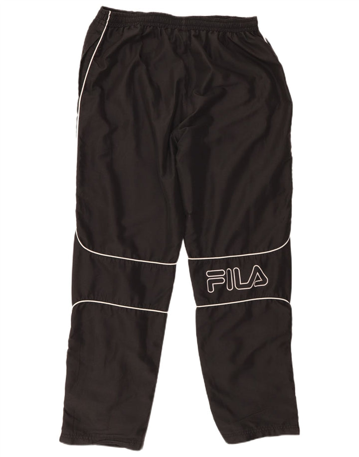 FILA Herren-Trainingshose mit Grafik, mittelschwarz